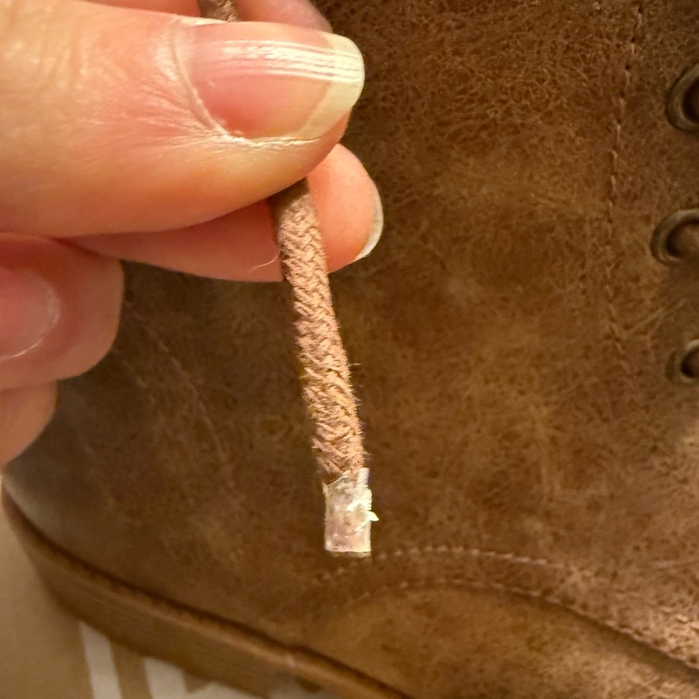 Lace up vegan leather combat boots - Picture 8 of 11